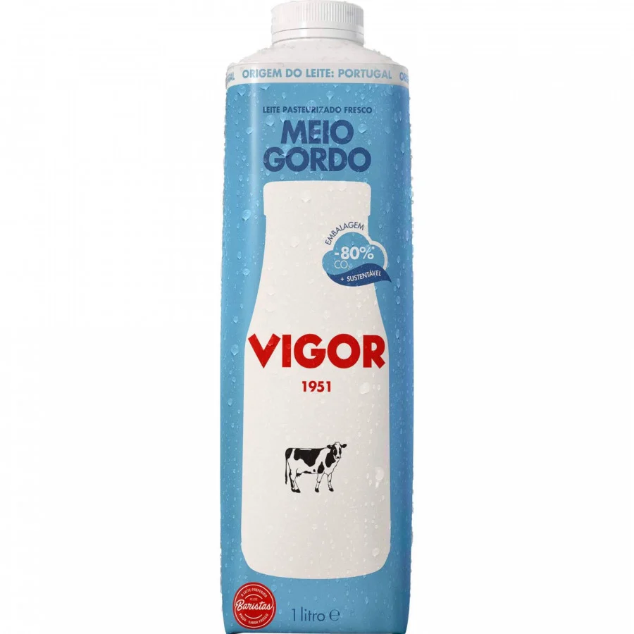 Leite Pasteurizado Vigor Meio Gordo 1 Lt